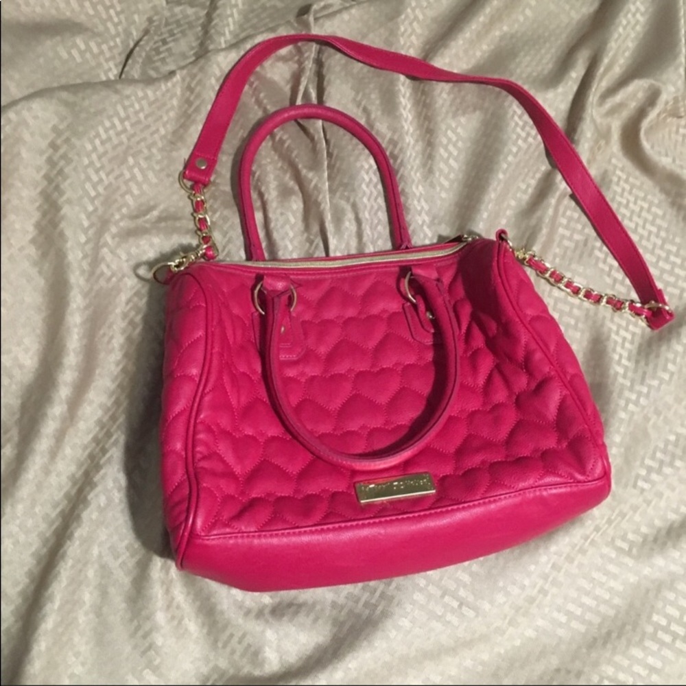 Betsey Johnson pink heat purse